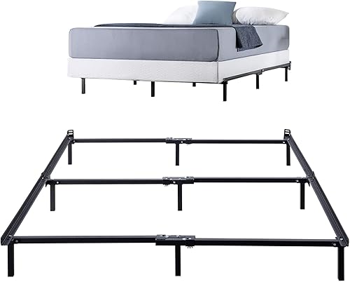 Miniatura 8 de Zinus Michelle Compack - Base de cama con soporte de 9 patas, para somier y juego de colchón, tamaño King, color negro (AZ-SBF-07K) Negro,Blanco
