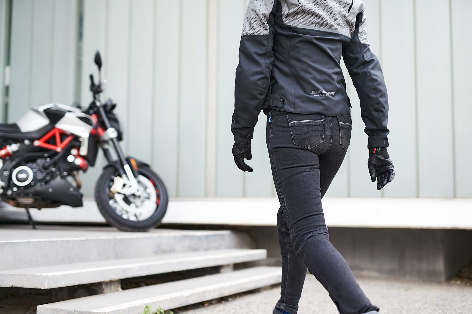 SHIMA AIR 2.0 LADY Motrocycle Gloves for Women - Ventilated, Summer Mesh Riding Gloves Scooter with Knuckle and Finger Protectors, Reinforced Palm