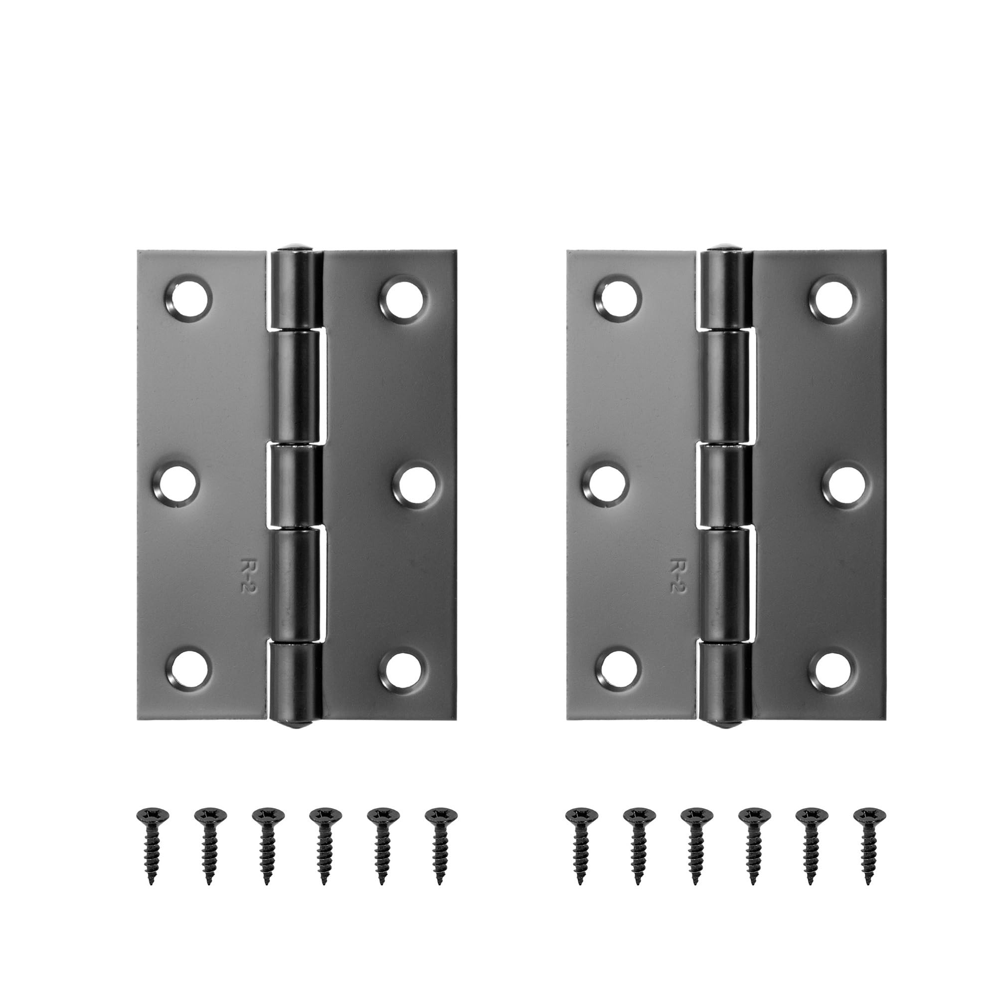 Chtkagv Black 75.5Mm 2Pcs 2Pcs Stainless Steel Hinge 270 Degree Folding