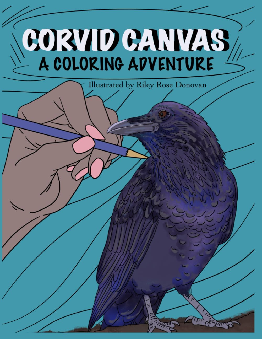 Corvid Canvas: A Coloring Adventure: Coloring Book for All Ages