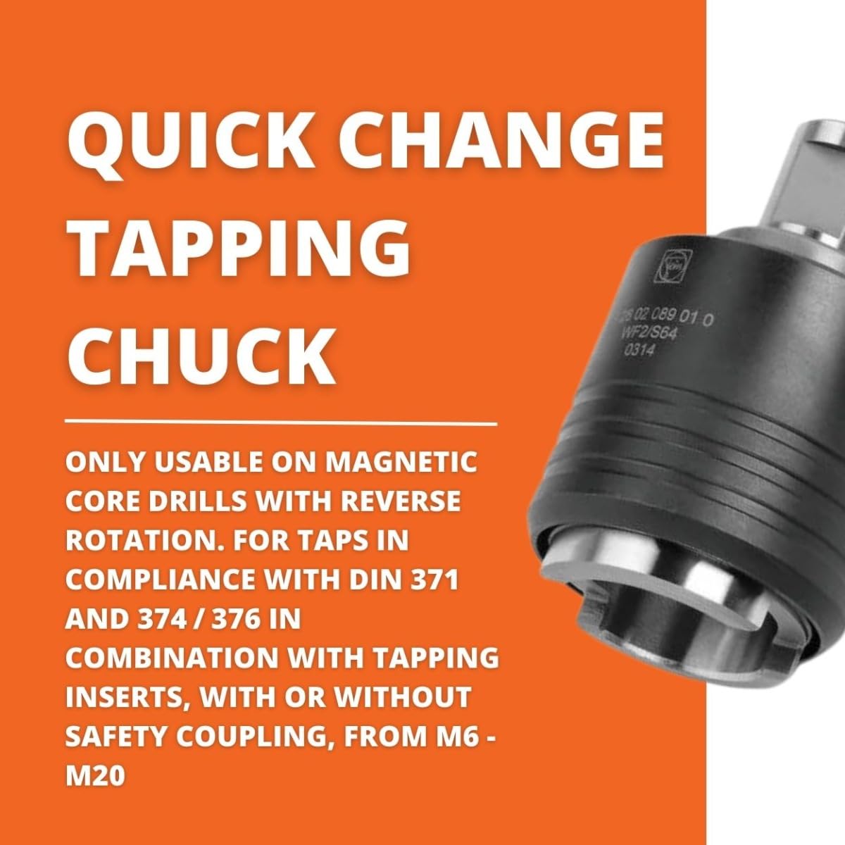Fein Size 2 Quick-Change Tapping Chuck with 3/4
