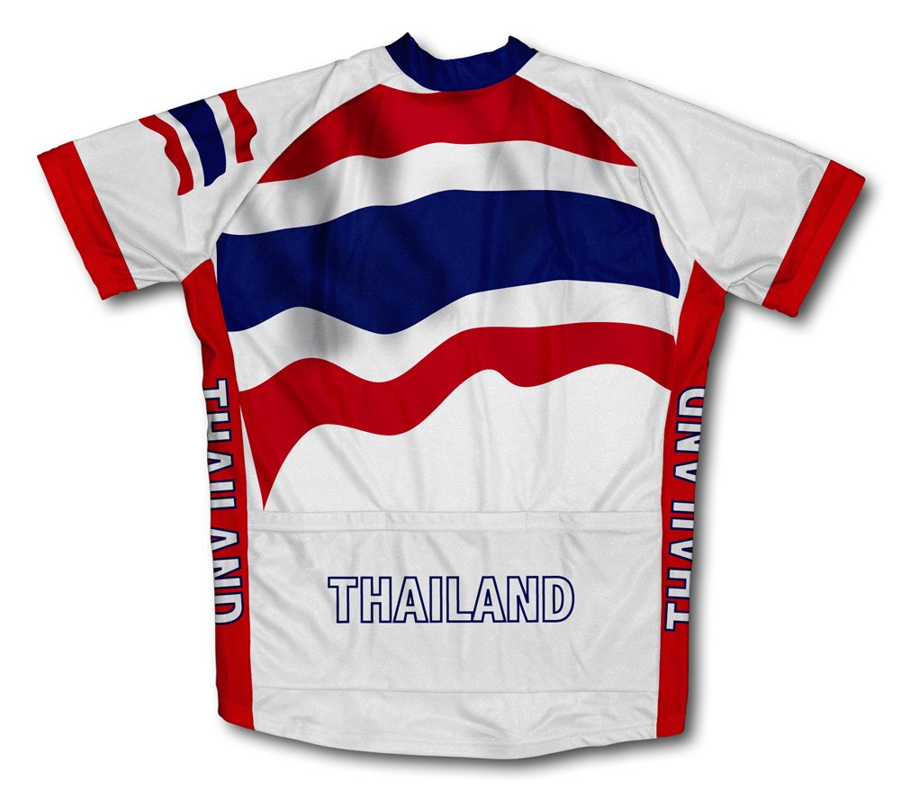ScudoPro Thailand Flag Short Sleeve Cycling Jersey for Women - Size 2XL