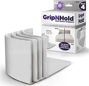 Bed Sheet Holders – 360° Secure Fit for Corners – Heavy-Duty Non-Slip Sheet Grippers for Tight, Wrinkle-Free Bedding – 1 Pack (Don't Fit Adjustable beds or mattresses)