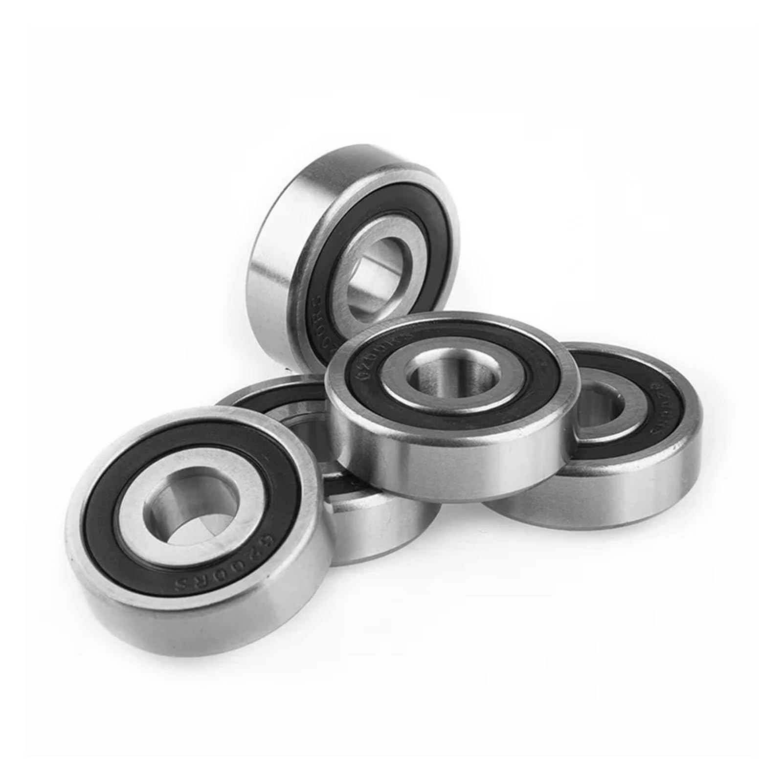 Rodamientos, Rodamiento rígido de bolas 10PCS ABEC-5 608 6200 6201 6202 6203 6204 6205 6206 6207 6208 ZZ 2RS Sello metal 12x32x10 mm,Durabilidad mejorada(RS,6200 10x30x9mm)
