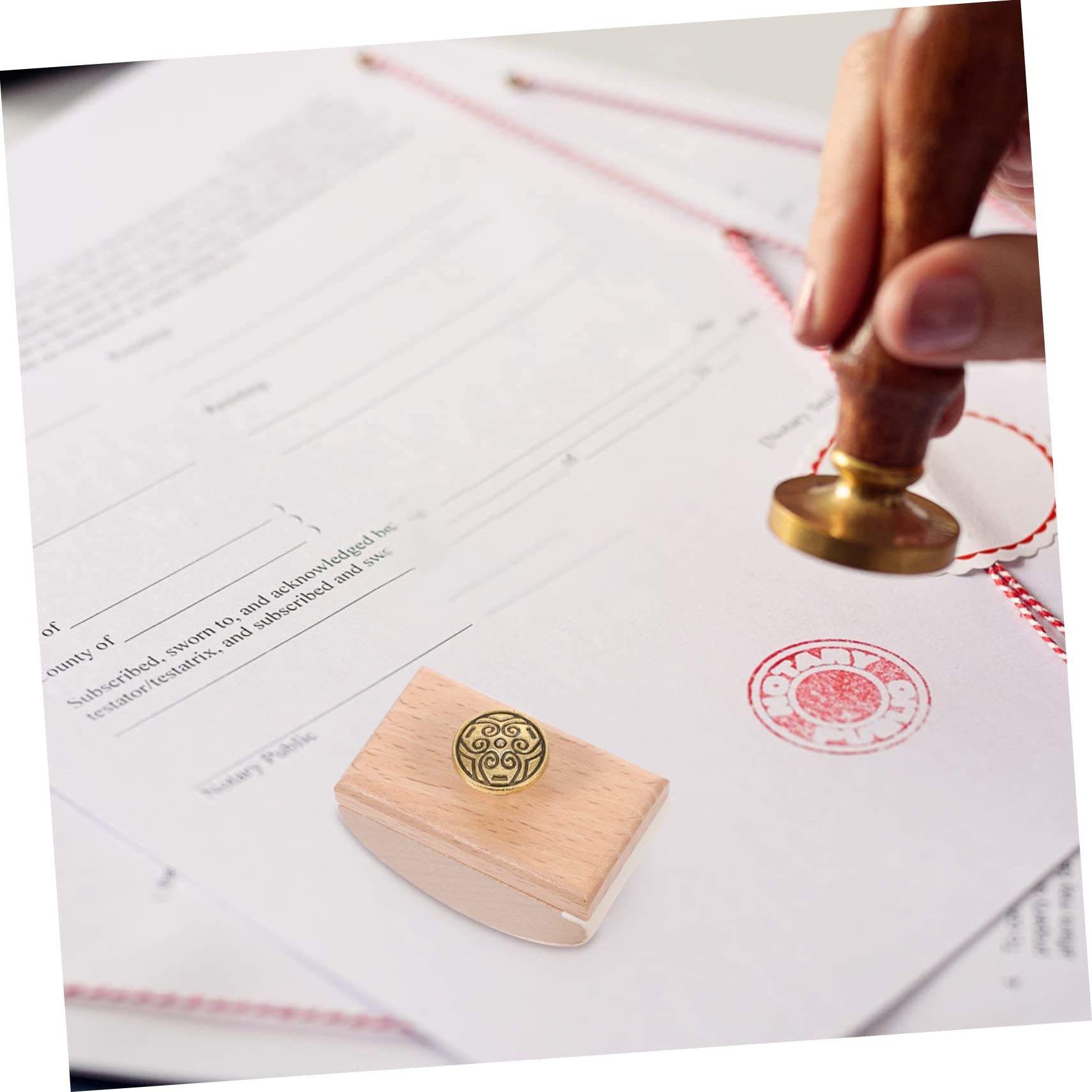 LALAFINA Rocker Blotter in Legno per Inchiostro ad Asciugatura Rapida, Sottobicchiere a Dondolo per Calligrafia e Scrittura, Cancelleria per Studenti e Ufficio, Supporto Assorbente