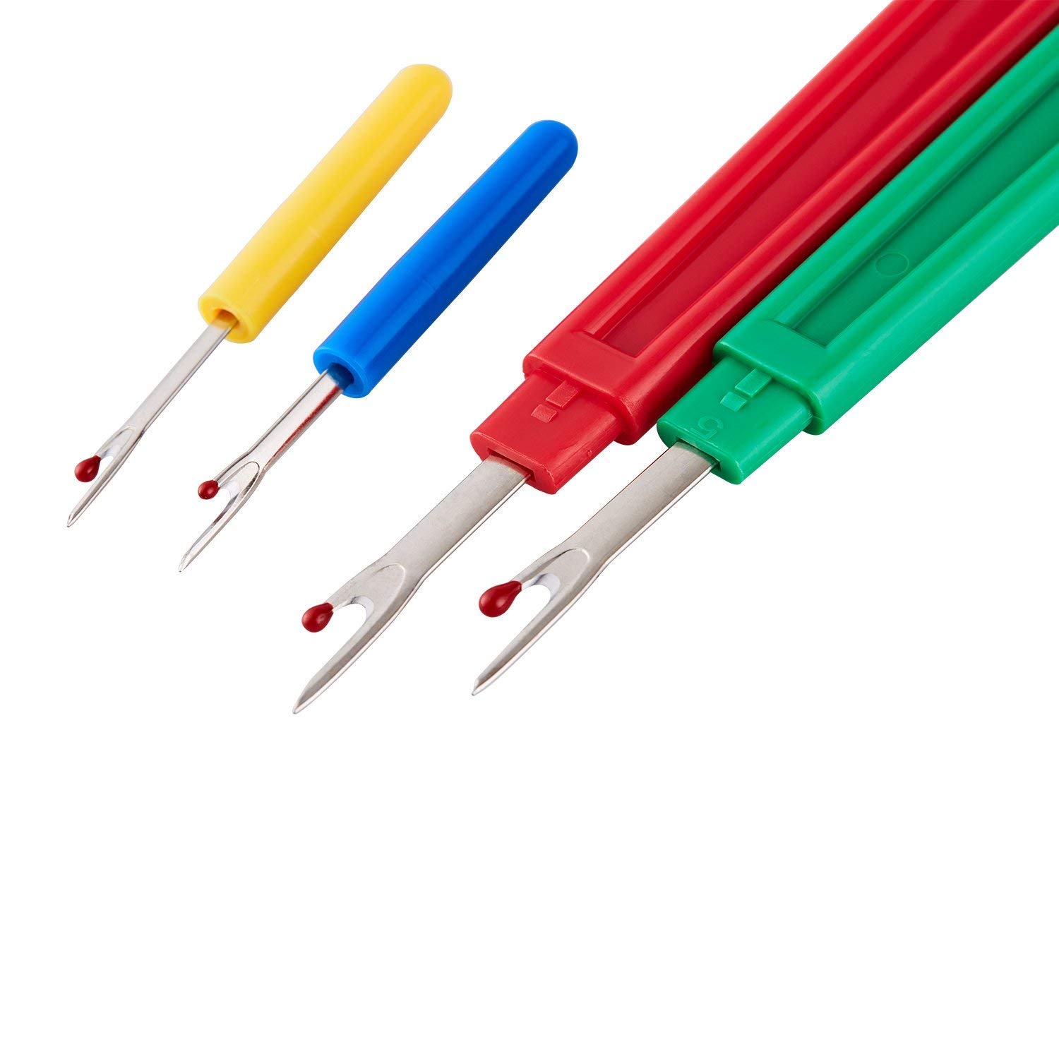 Hesch 9 Seam Ripper and Thread Remover Kit, 2 Big and 2 Small Sewing Stitch Thread Unpicker and 1 Sewing Trimming Scissor Nipper Tool for Thread Remove 1