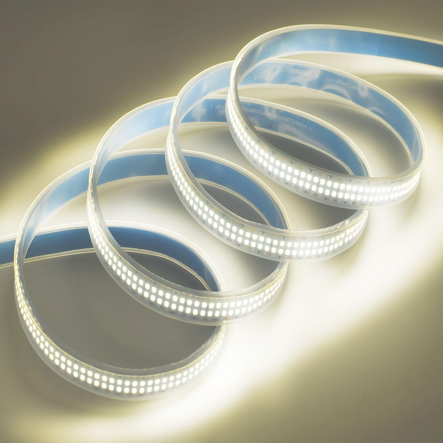 SUYOOULIN LED Strip Lights, 16.4ft Dimmable DC 12V SMD 2025 Double Rows 3120 LEDs 65000LM Super Bright LED Ribbon Strip, Tube Waterproof IP67 for Home Party Decoration (Neutral White 4500K) image 3