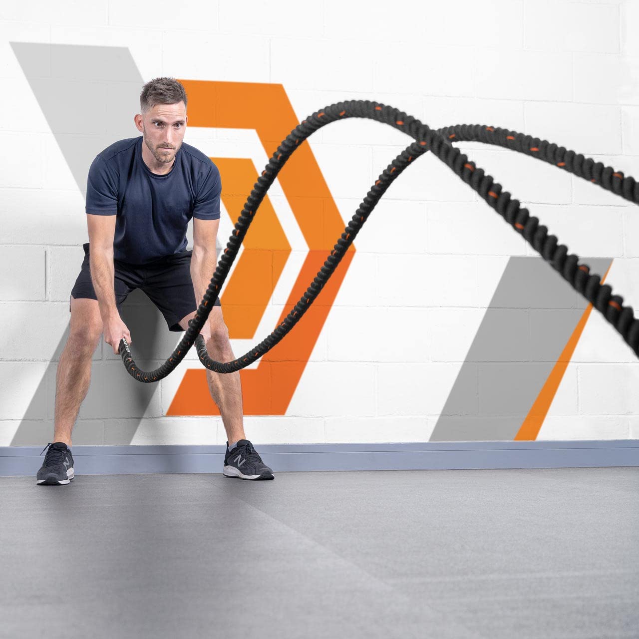 FORZA Corde de Bataille – Corde Ondulatoire pour Musculation, Formation & Fitness [9m, 12m, 15m – 38mm/50mm]