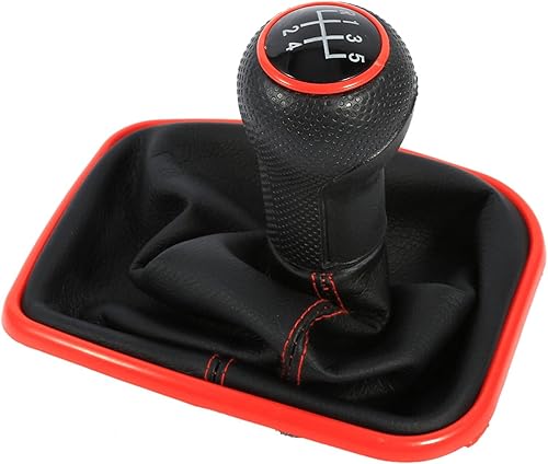 Miniatura 6 de KIMISS Pomos de cambio de 5 velocidades, palanca de cambios de 5 velocidades, palanca de cambios de arranque para Mk4  R32 1999-2005 para Mk4