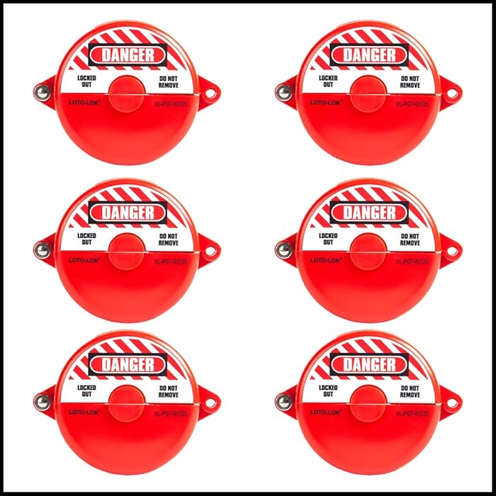 Buy LOTOLOK, Valve Lockout Pack of 6 Gate valve lockout PREMIER