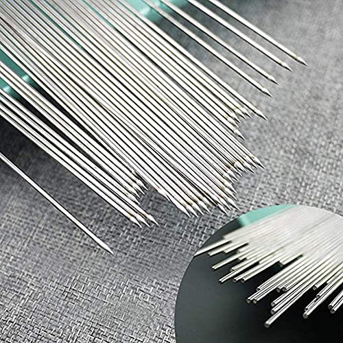 20 Pieces Stainless Steel Skewers, Bbq Skewers, Meat Skewers, Stainless Steel Skewers, Reusable Bbq Skewers, Kebabs - 35Cm ((Style A-Silver) #TOP3