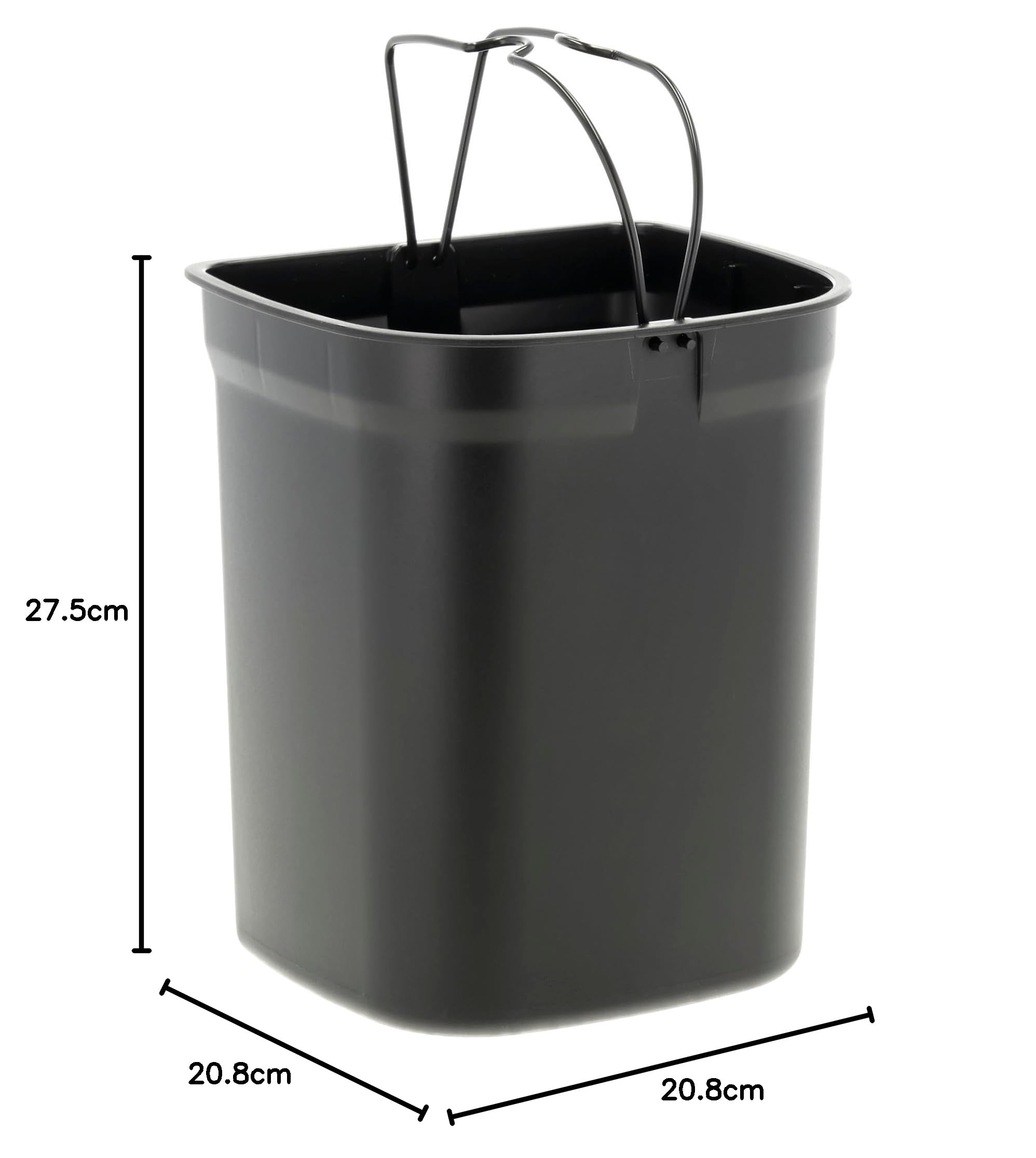 Zone Denmark Time Mülleimer fürs Badezimmer, Kleiner Kosmetikeimer, Abfalleimer mit Deckel, Durchm. 20,8 cm, Höhe 27,5 cm, Fassungsvermögen 3 Liter, Concrete