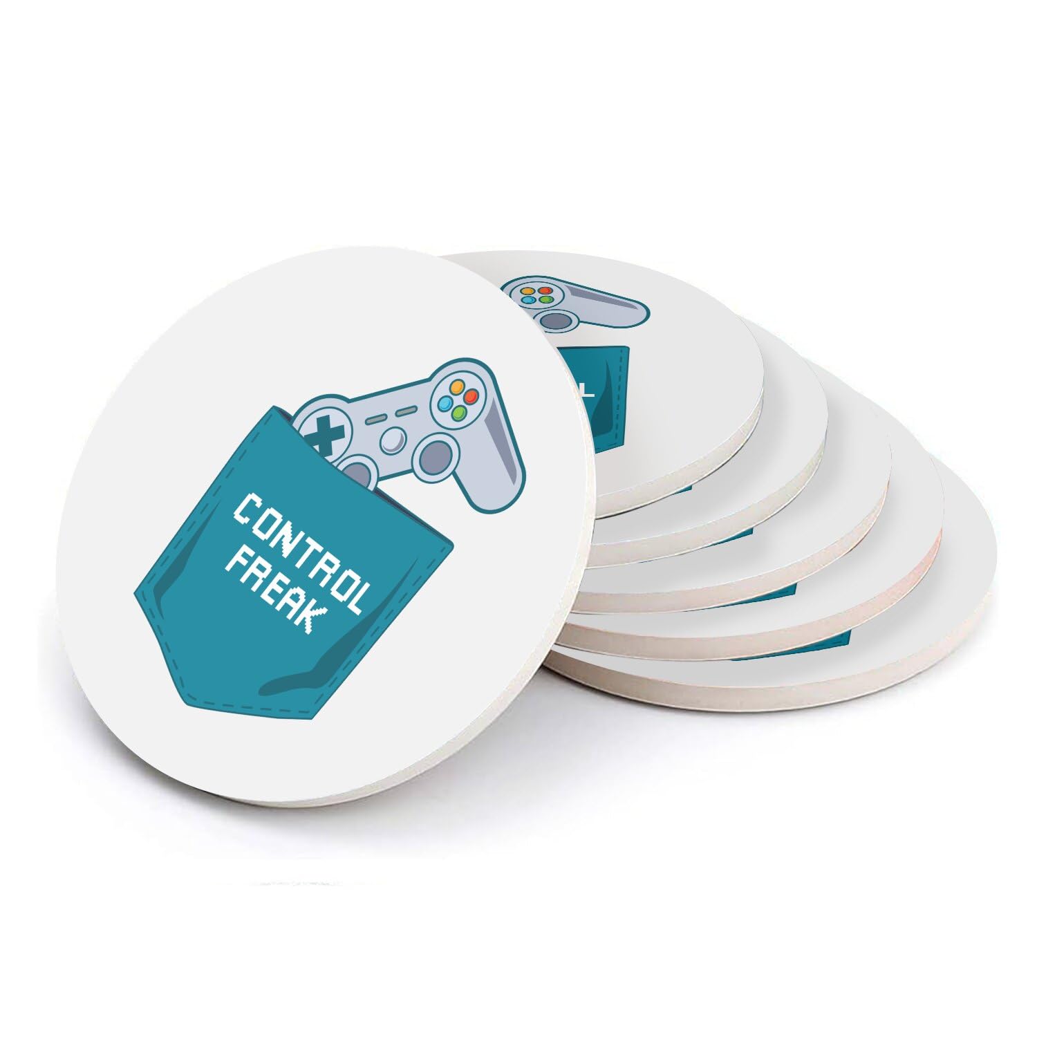 Sous-verre céramique anti-tache pour préserver votre table basse de gamer