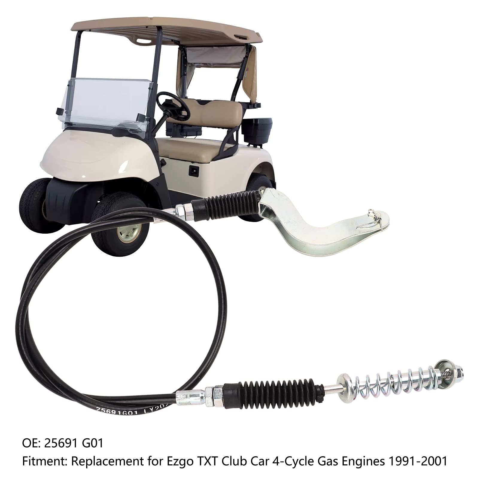 Linka Zmiany Biegów Ezgo Txt do Akcesoriów do Wózków Golfowych Kabel do Przodu Rse 25691 G01 Wymiana Linki Zmiany Biegów w Samochodzie Klubowym do Samochodów Ezgo Txt Club