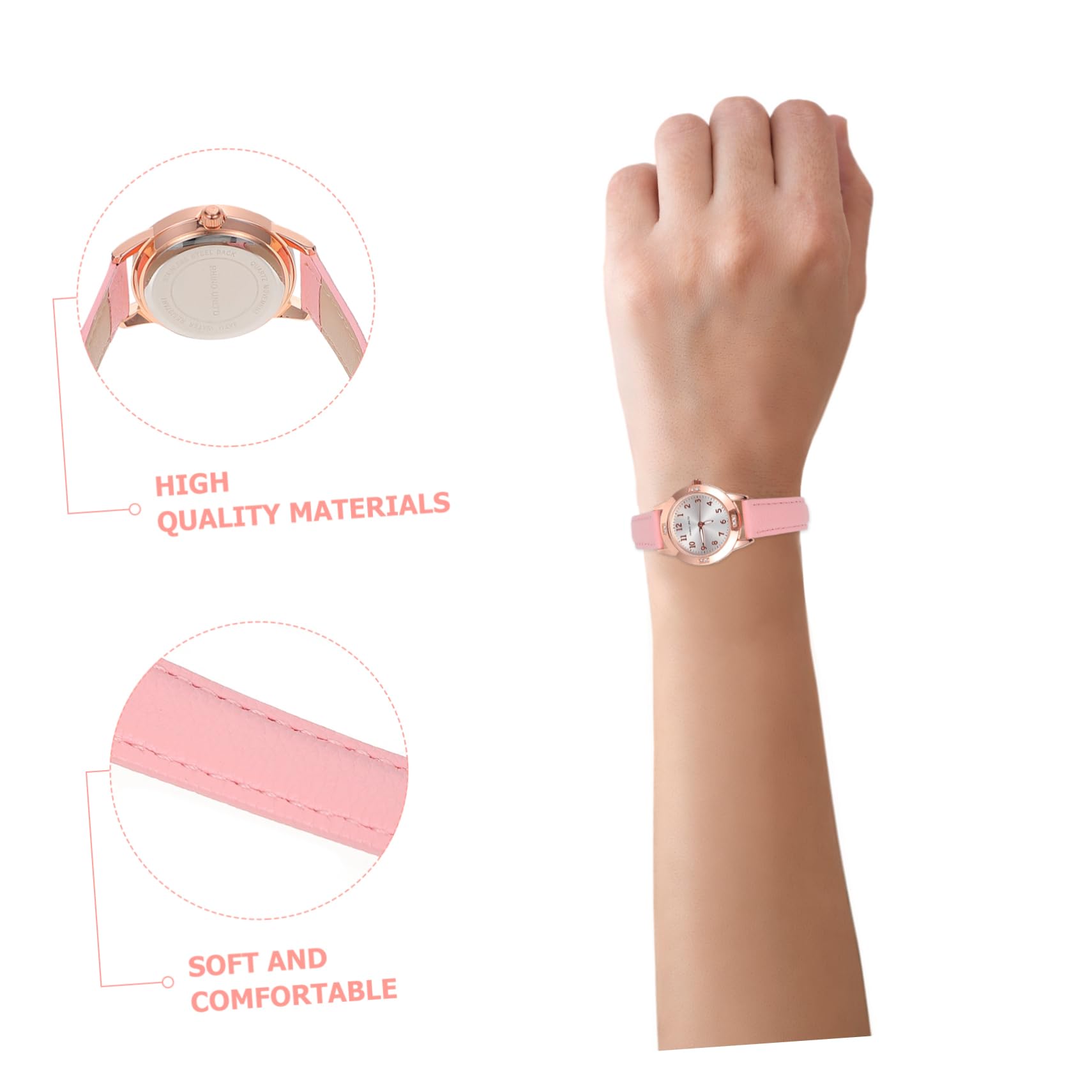 Superficie Relojes Elegantes Relojes para Elegantes de Cuarzo de Chicas de Moda señoras es de Pulsera Resistente Agua Luminoso útil