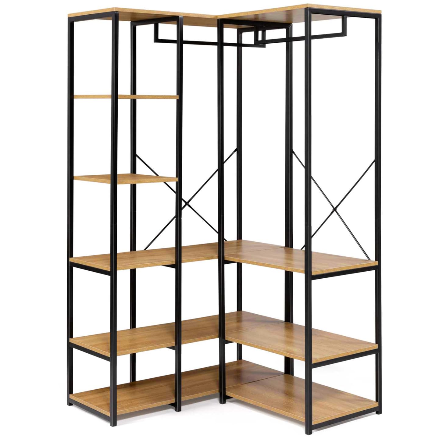 IDMarket - Vestidor modulable XXL L. 150 cm Detroit Diseño Industrial