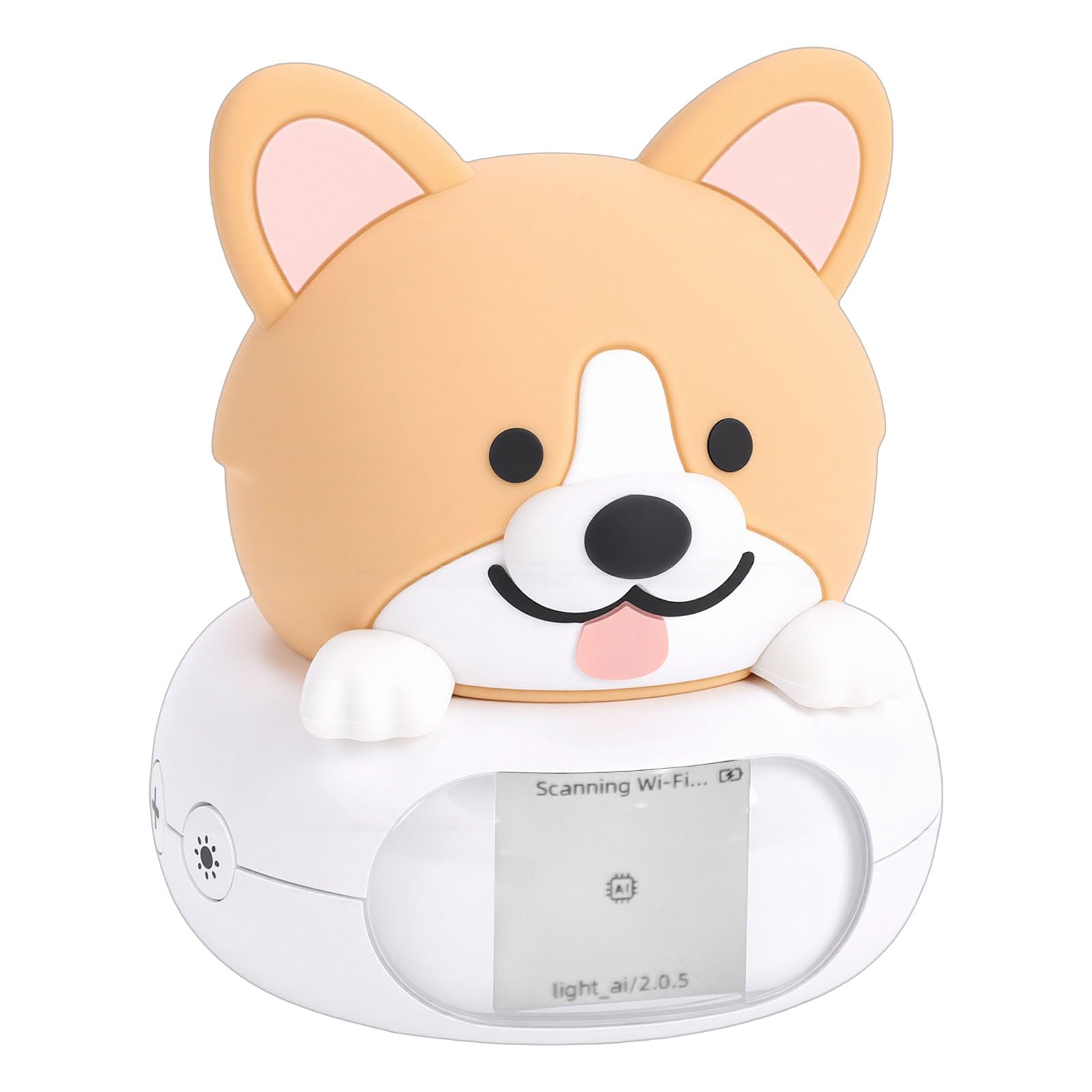 Keenso Compañero de Robot de Escritorio AI, Linda Luz Nocturna con Comandos de Voz, Robot de Chat de Aprendizaje Inteligente para Habitaciones de Niños (Perro)