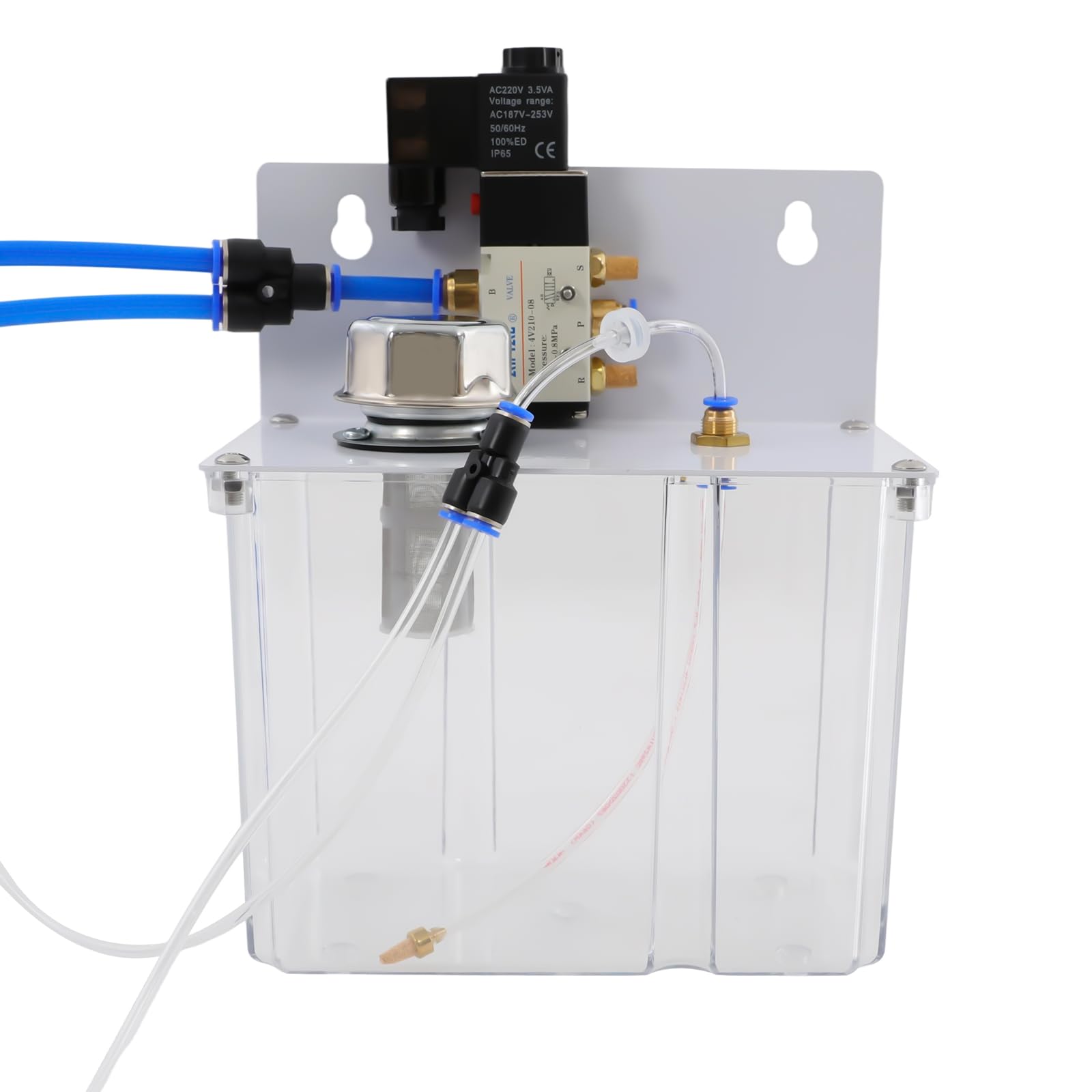 Système de pulvérisation de lubrification de liquide de refroidissement 220 V, avec réservoir de carburant de 3 l, pour découpe métallique, gravure, pulvérisateur de refroidissement pour tuyau d'air