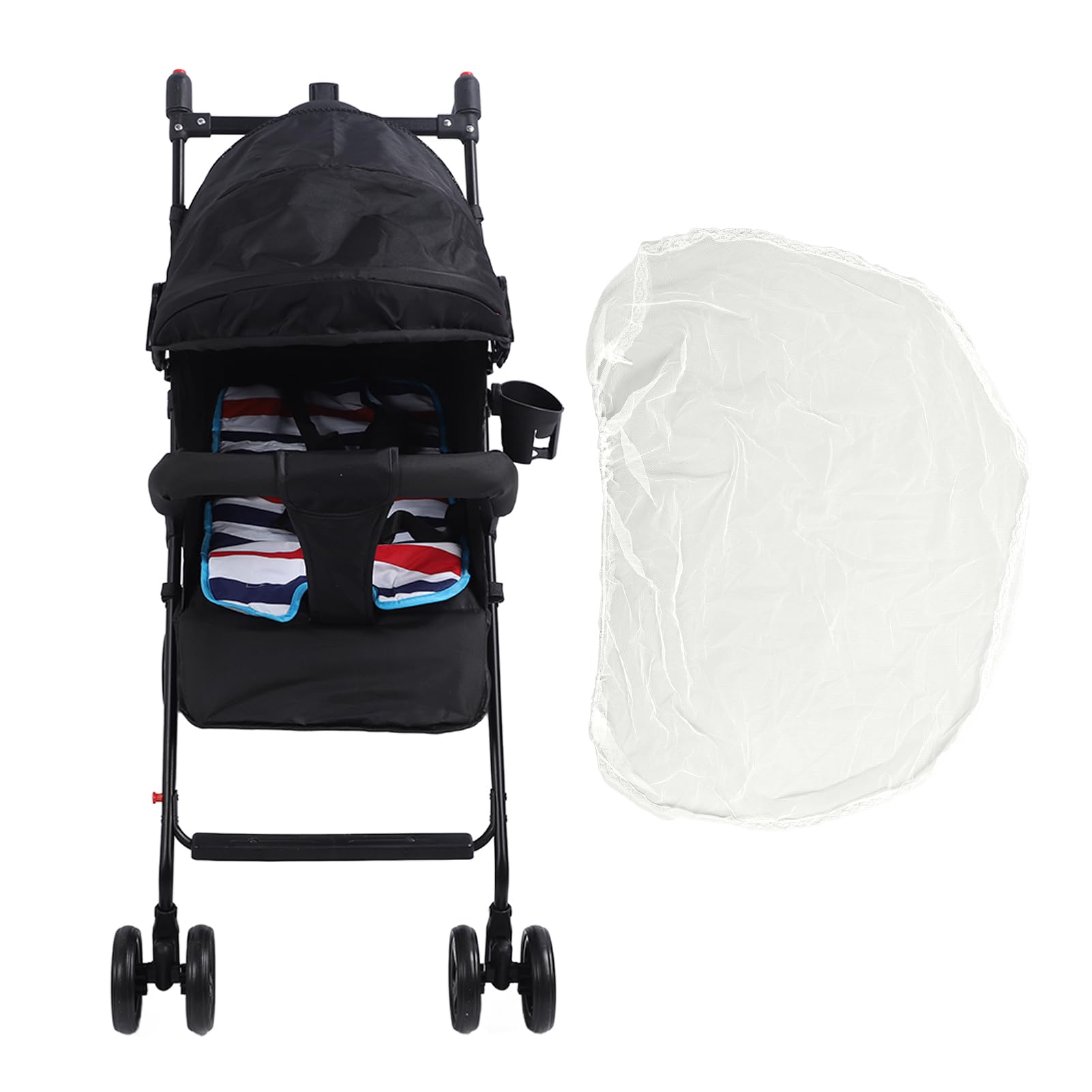 Parasol Ajustable, Ligero, Cochecito Plegable de Viaje para bebé, Arnés Portátil, Cinturones de Seguridad Incluidos