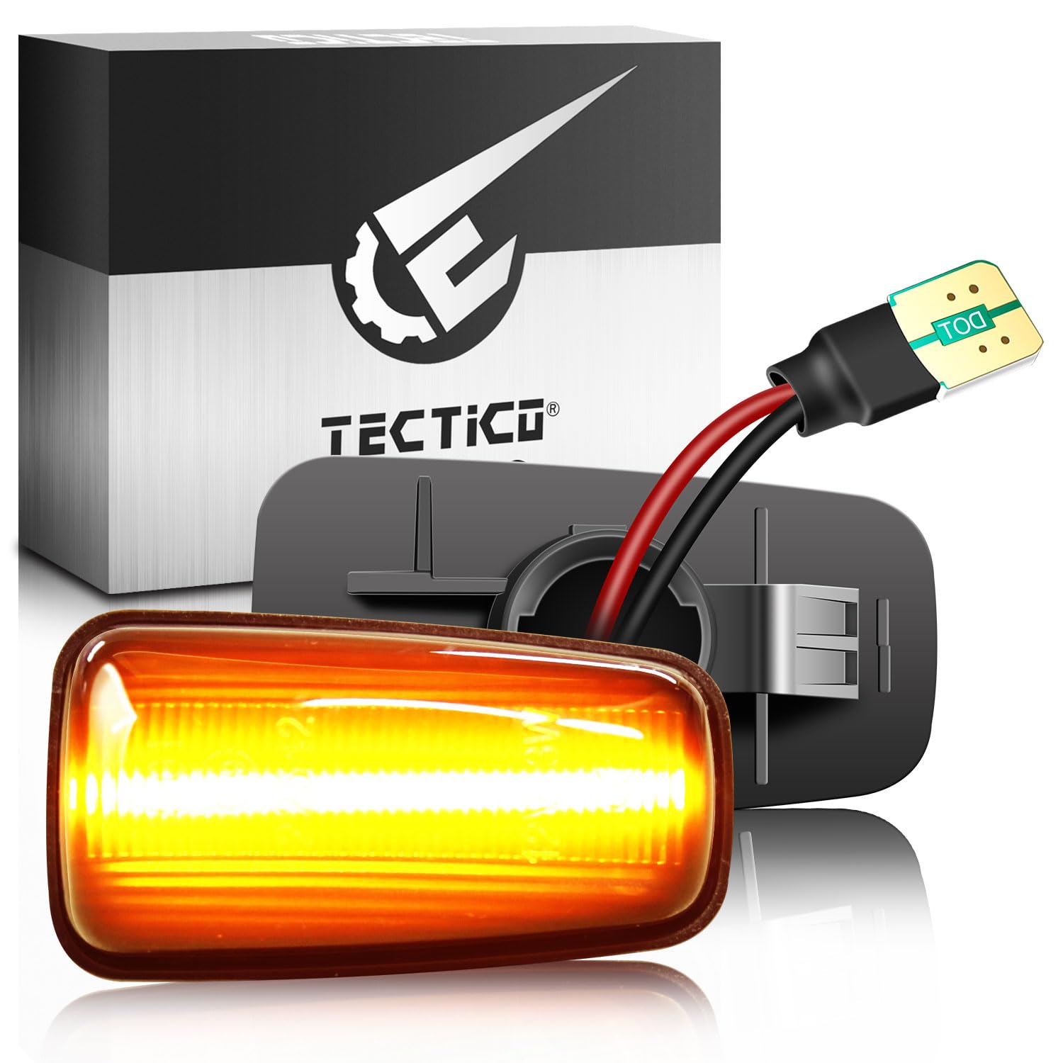 RZG Lot De 2 Clignotants Latéraux LED Transparents Pour Berlingo, Dispatch, Saxo, Xantia, 106, 306, 406