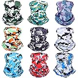 Múltiples métodos de uso: estos pañuelos faciales unisex se pueden usar de varias maneras, que se pueden aplicar como una cubierta facial, pañuelo en la cabeza, equipo de protección facial, urdimbre, cubierta de protección UV, polaina para el cuello, banda para el cabello, gorro para el cráneo, cinturón deportivo , lo que se te ocurra