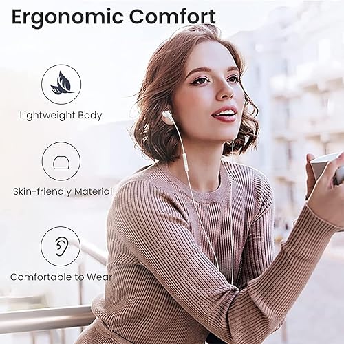 Miniatura 7 de Auriculares para iPhone con micrófono y control de volumen auriculares para música y llamadas telefónicas, compatibles con iPhone