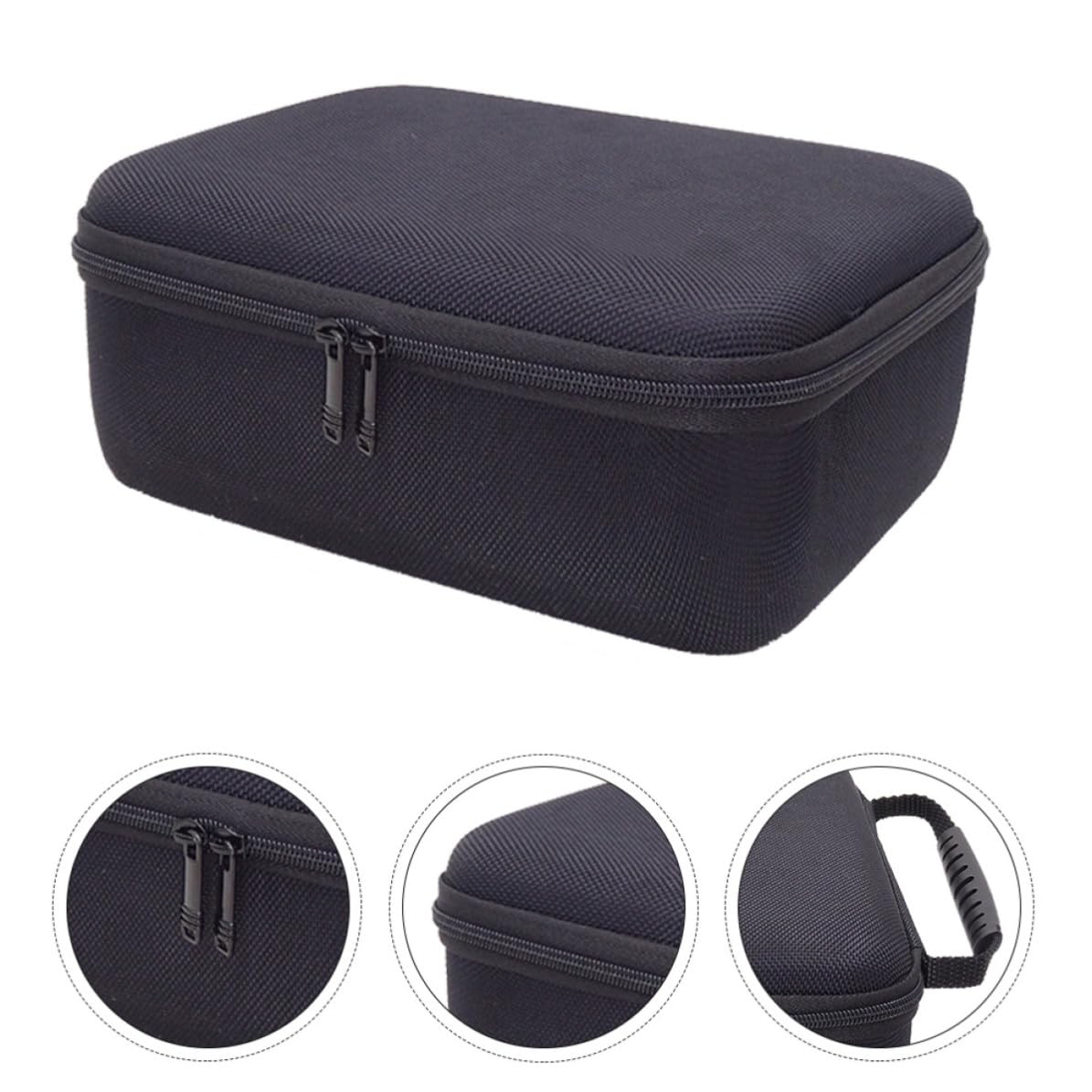 TEHAUX Borsa Organizzatrice per Cavi di Ricarica Portatile Oxford Nero, Resistente e Antiurto, Capacità Spaziosa per Accessori Elettronici da Viaggio