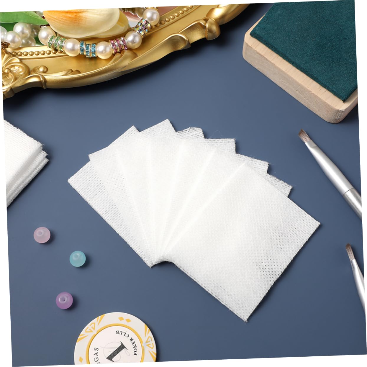 FOMIYES Rectangular Facial Pads 240pcs Makeup Remover Pads Exfoliating Cotton Wipes Face Cleansing