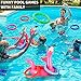 Camlinbo 15 Pcs Inflatable Flamingo Pool Toys Ring Toss Pool Game, Flamingos Luau Party Decor Hawaiian Beach Toys Carnival Outdoor Luau Party Games Supplies for Adults Family