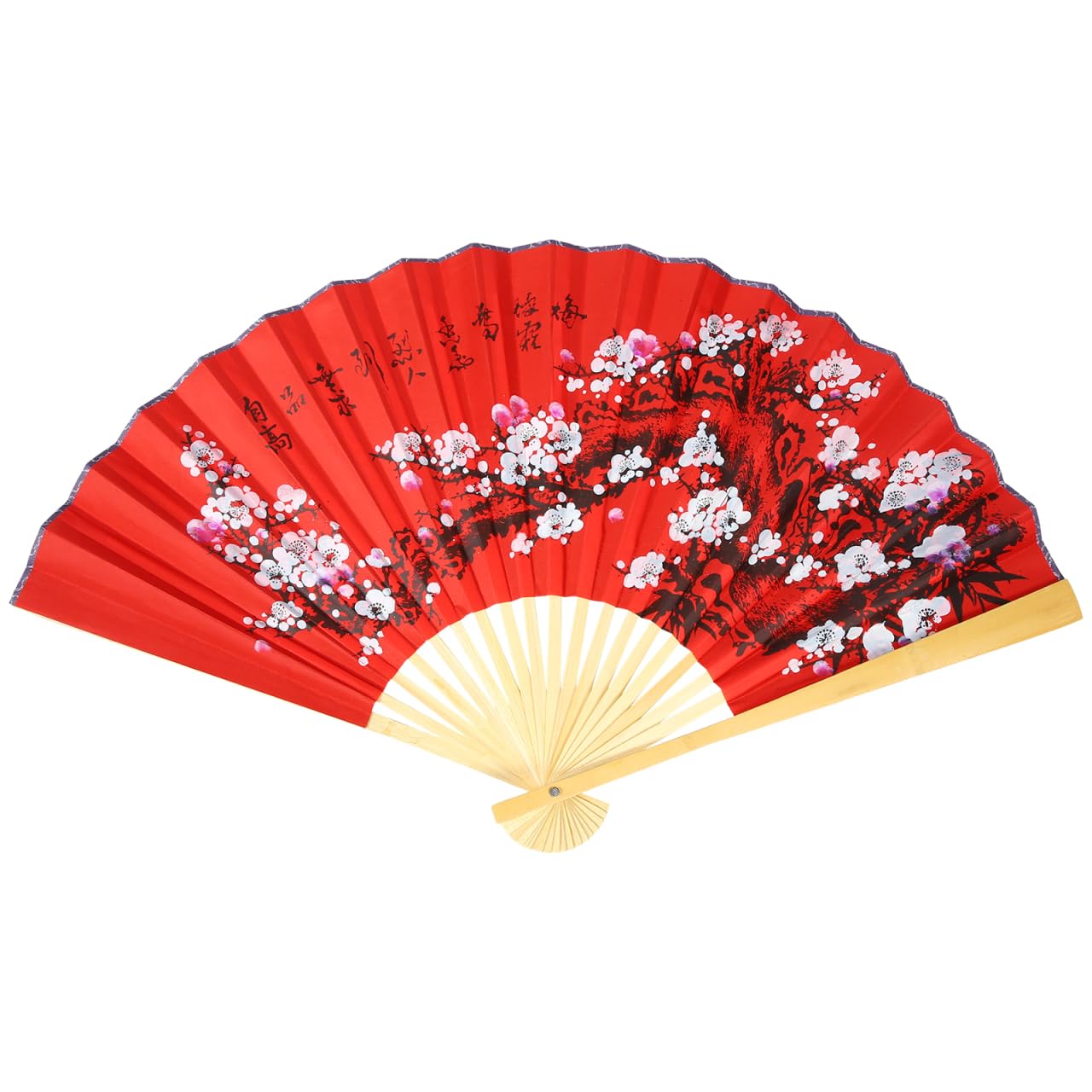Éventail chinois pliable XXL élégant en papier suspendu style asiatique
