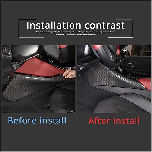 Miniatura 3 de ,Automobile Interior, Fit for Toyota, GR Supra A90 MK5 2019-2023 Car Driver Knee Pad Panel Cover Decorative Sticker Real Carbon Fiber Interior