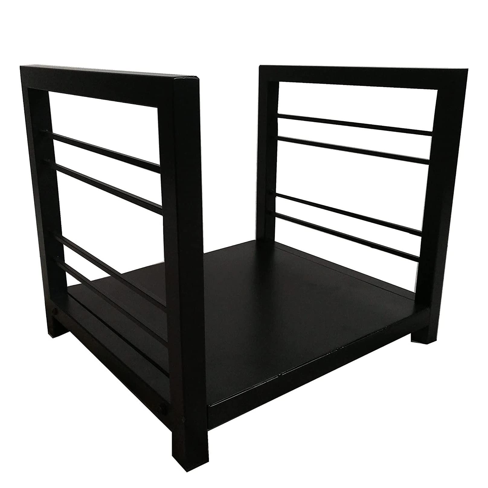 Portalegna, Porta Legna, portaoggetti in Blocchi da 14 Pollici, portalegna in Metallo per Camino, Interno, Esterno, Cortile, Patio, Balcone (Dimensioni: 14 x 14 x 15,7 Pollici)