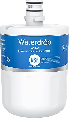 Waterdrop Filtro de agua para refrigerador 5231JA2002A, repuesto para LG LT500P, GEN11042FR-08, ADQ72910911, ADQ72910901, Kenmore 9890, 46-9890,