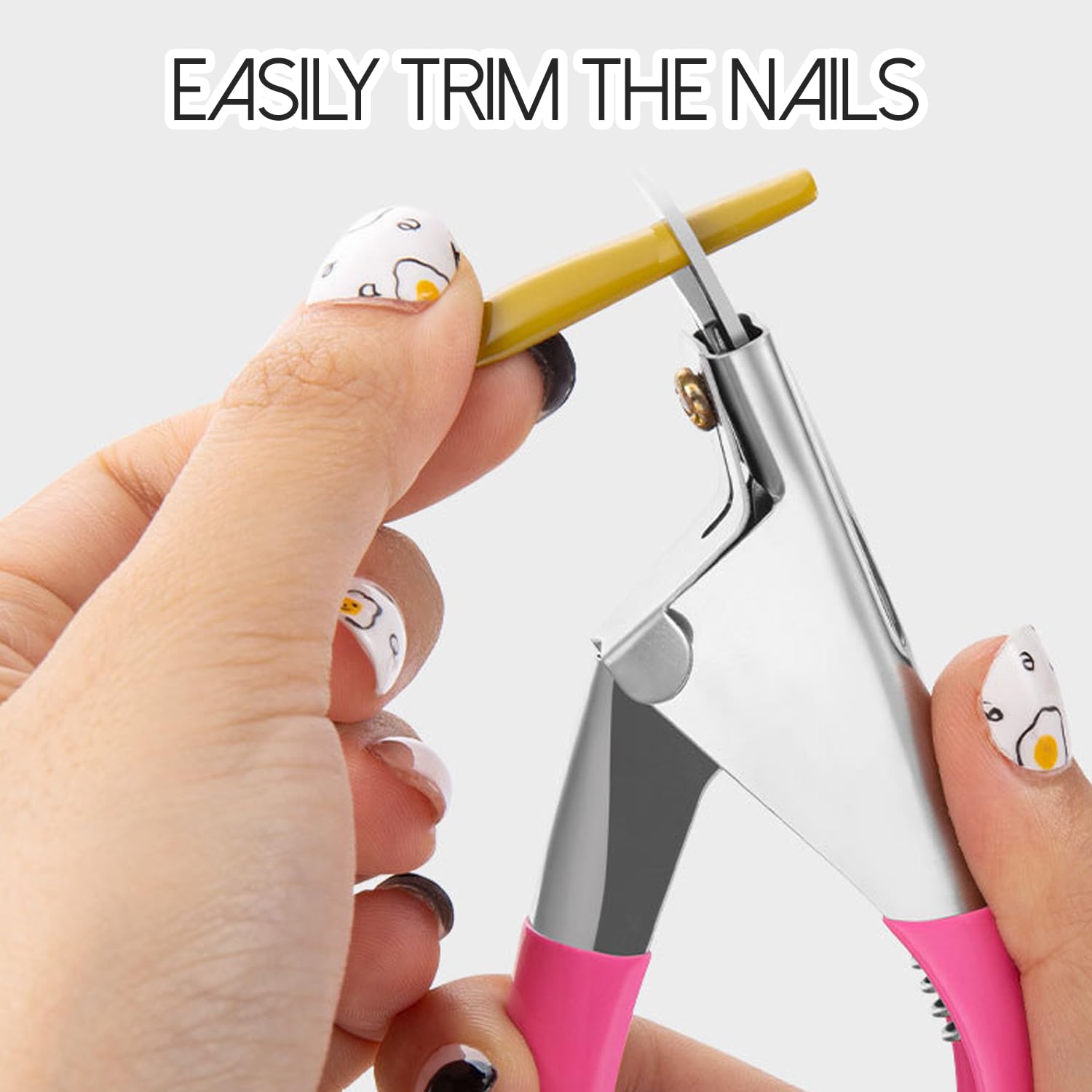 2 Stücke Tragbarer Nagelschneidelemente, Nagel -Trimmwerkzeuge, Diy -Nagel -Accessoires, Edelstahl -Nagelschneider.