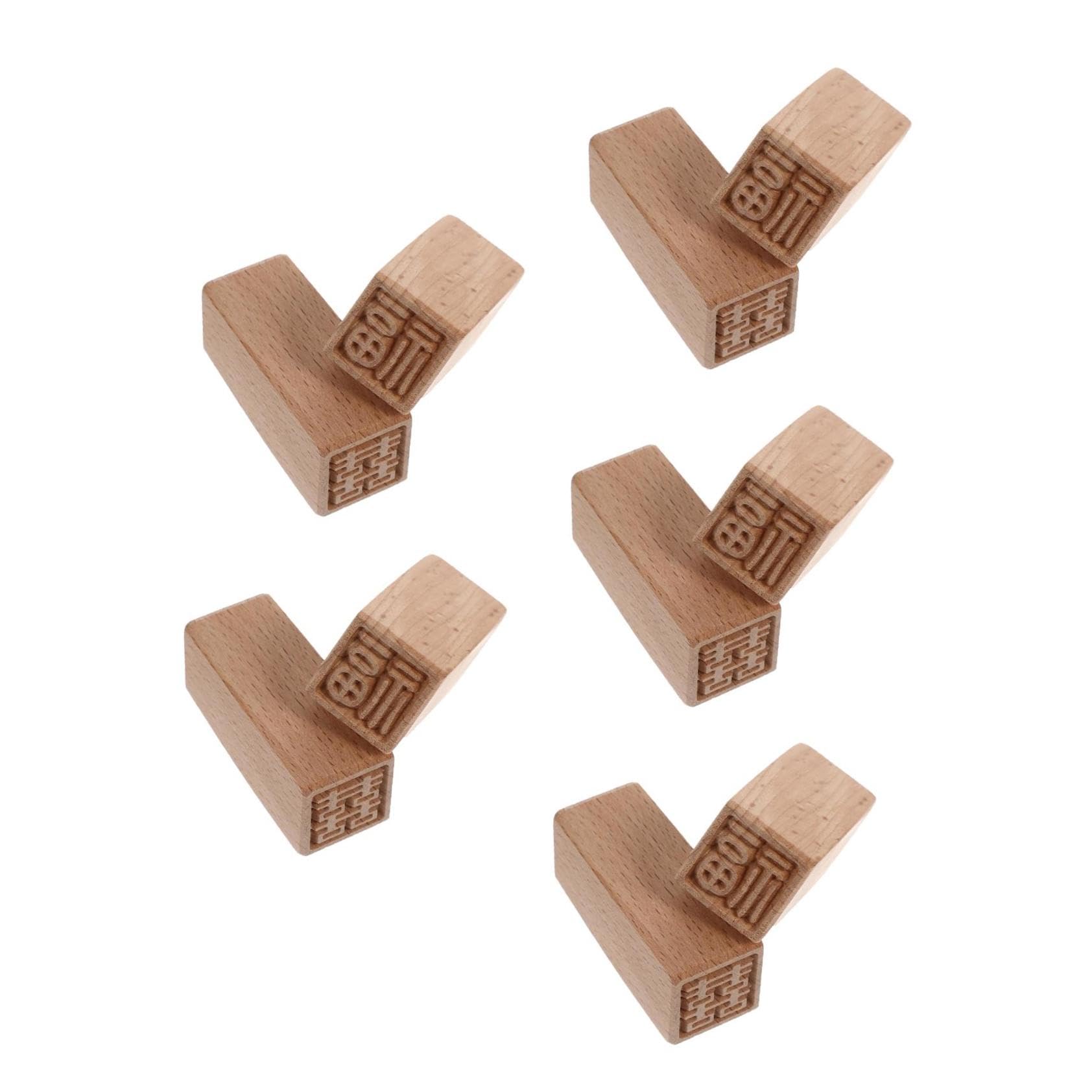 NUOBESTY 10piezas Molde De Pastel De Madera Sellos Creativos Para Postres Sello De Repostería Para y Manualidades Para Tartas y Galletas