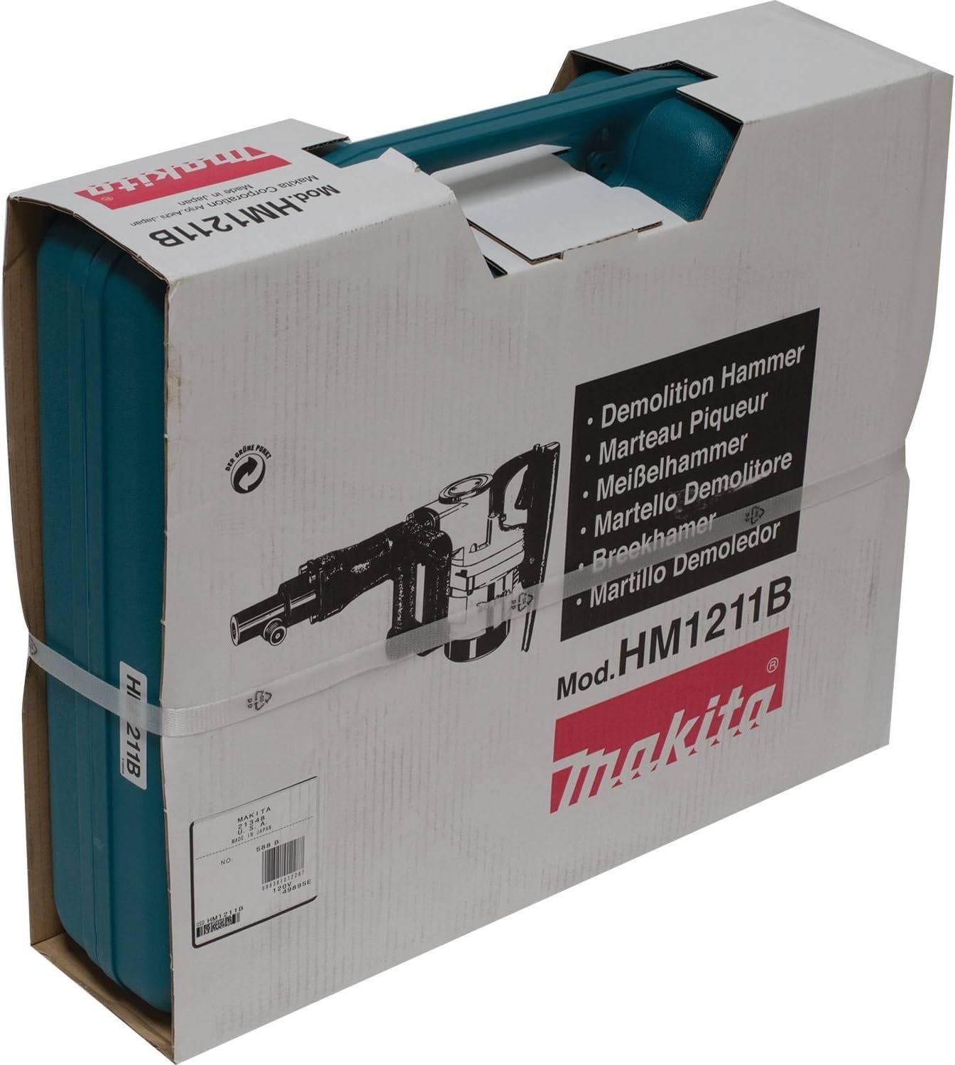 Makita HM1211B 20 lb. Demolition Hammer, Accepts 3/4