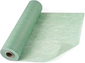 Vlies Tischläufer, 30 cm X 25 m Tischdecke Rolle, Tischläufer Salbeigrün für Taufe, Kommunion, Geburtstage, Hochzeiten Party Tischdeko(Eukalyptus Grün)