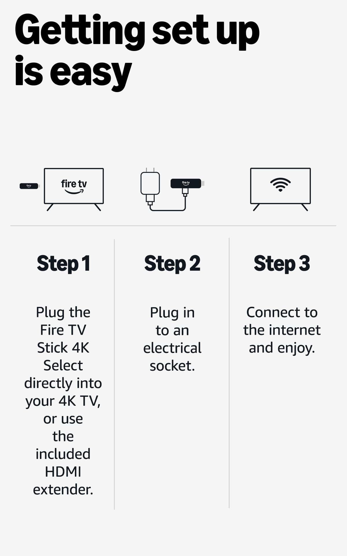 Amazon Fire TV Stick 4K Select (newest gen), start streaming in 4K, hundreds of thousands of films and TV episodes, and free & live TV — view 7