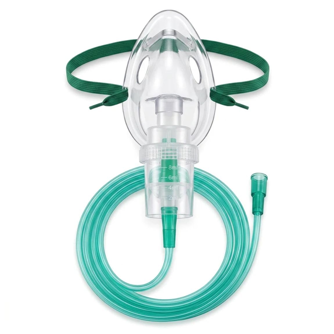 Sara+Care Universal Adult Nebulizer Mask Kit with Extra-Long Air Tube & Medicine Cup | Soft Replacement Set for Asthma & Cough Relief | Easy to Clean & Comfortable Fit