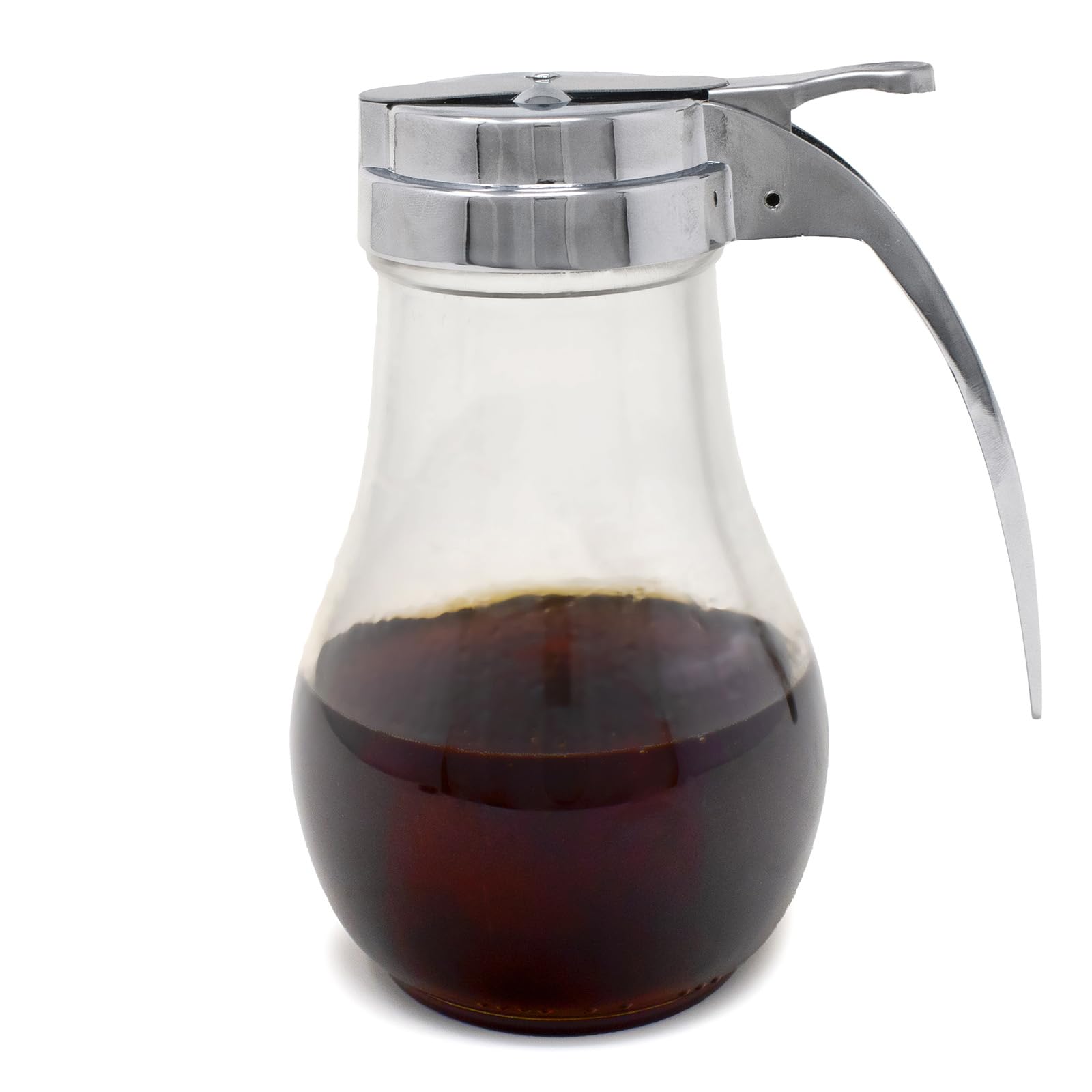 Norpro Syrup/Honey Dispenser Glass 12 Ounces Diner Style 5.25"/13.5cm Tall