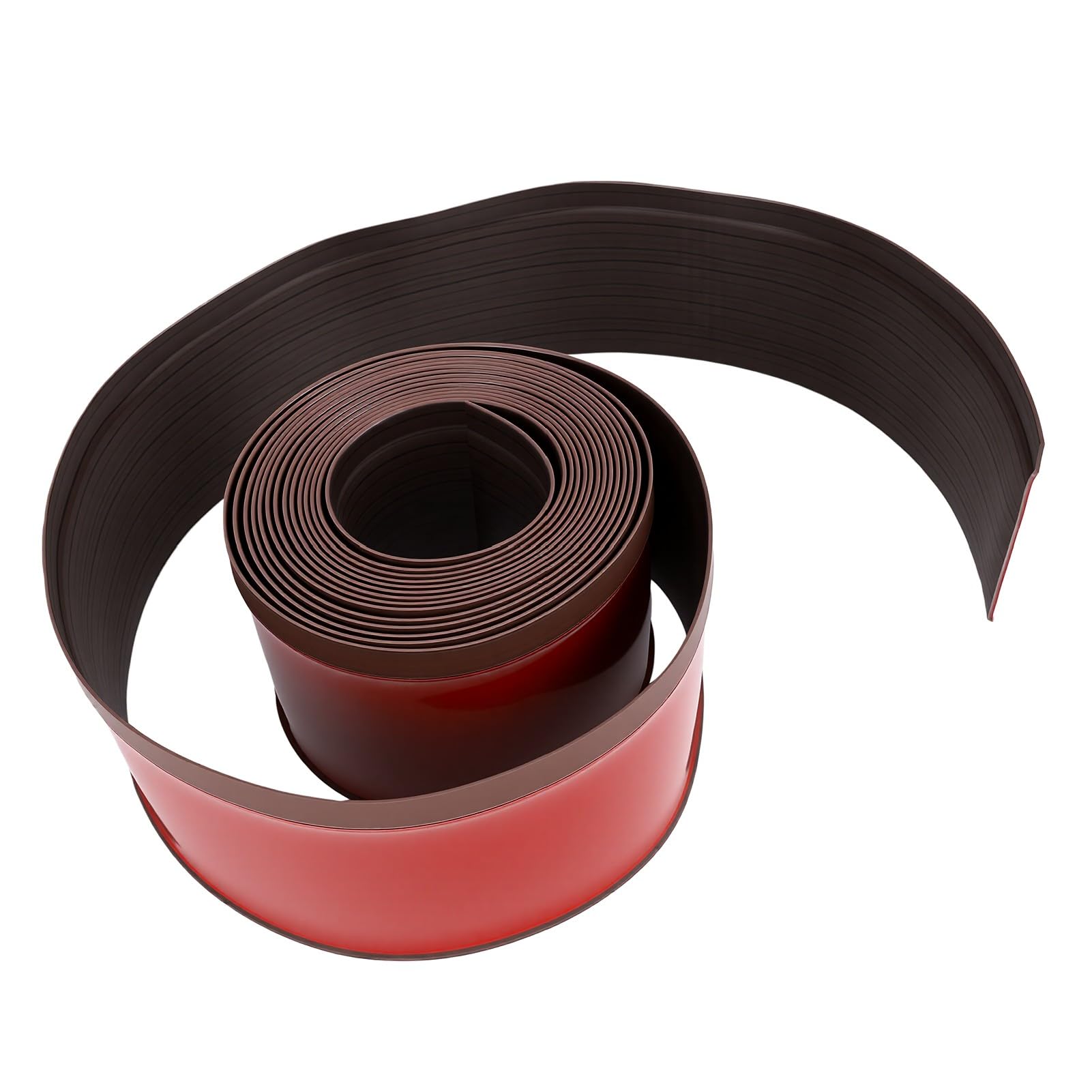 Generic Samoprzylepna Listwa Przypodłogowa do Bezproblemowego Zakrycia Szczelin Elastyczna Listwa Przypodłogowa z PCV do łazienki w Mieszkaniu 10 Cm X 6 M