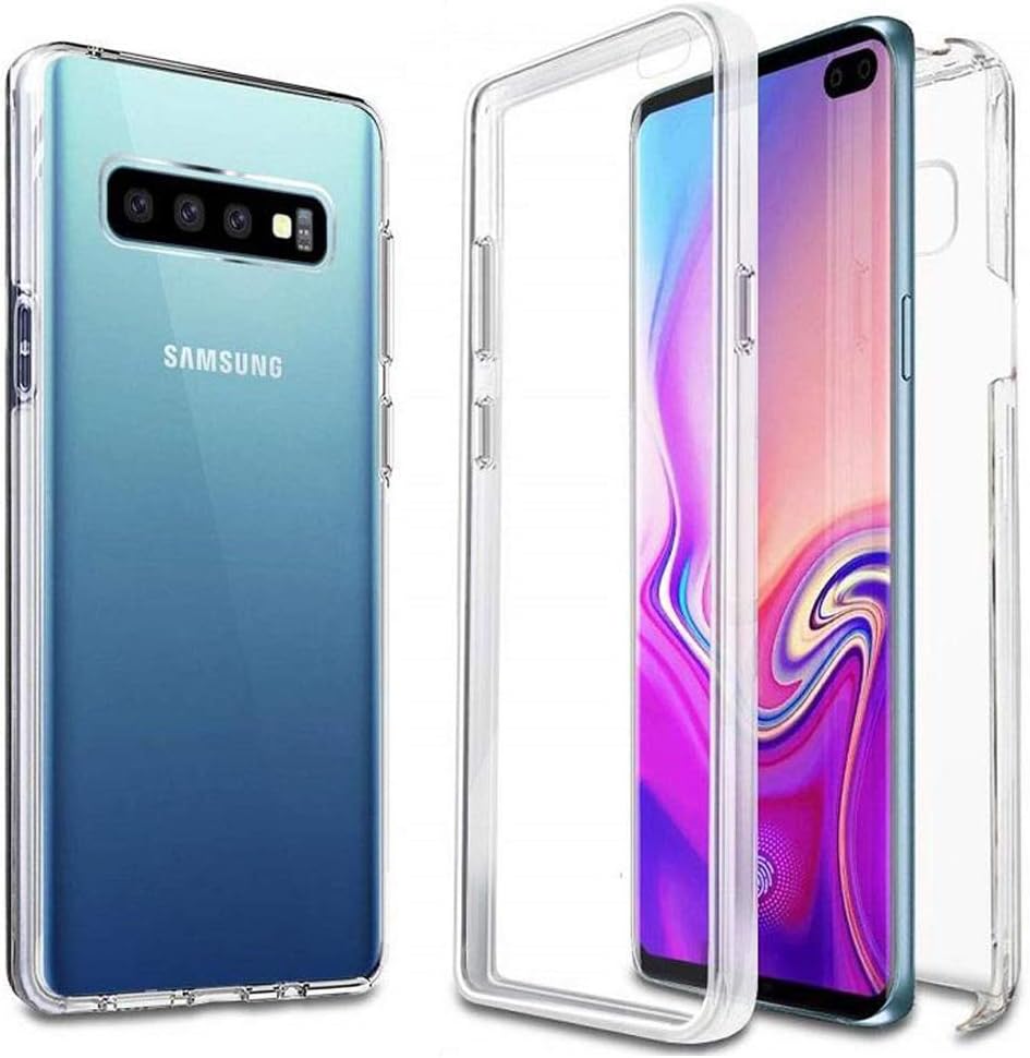 GAPlus Samsung S10 5G 6.7" SM-G977B Case, Samsung Galaxy S10 5G Front and Back Case, Transparent Clear Fully Protection PC Hard Soft Cover Bumper Shockproof For Samsung Galaxy S10 5G