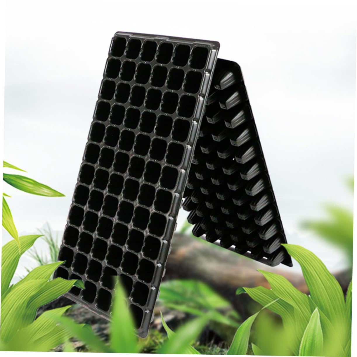 VICASKY 15 Piezas de con Agujeros de Drenaje Bandeja de Cultivo para Plantas de jardín y habitación Infantil para una germinación Saludable y Alta tasa de brotación