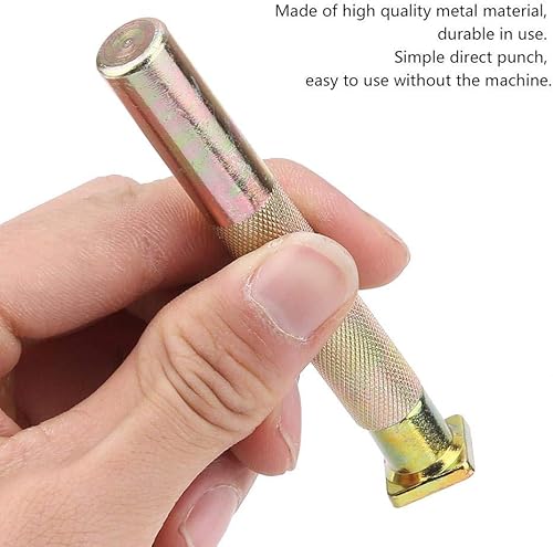 Miniatura 2 de Hilitand Juego de 26 letras, juego de sellos de metal de 0.512in, diseño vintage, alfabeto de 26 letras, herramienta de troquelado perfecta (A - Z)