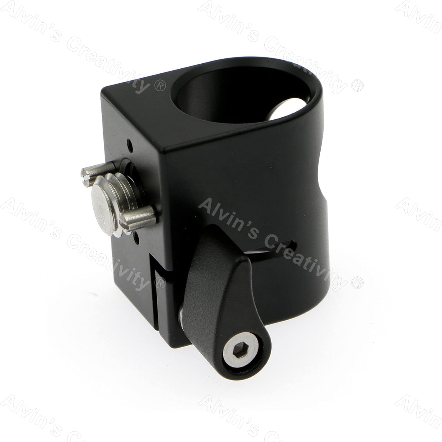 Alvins 19mm Single Rod Clamp Camera Rod Mount with 3/8-16 Thread for ARRI | for RED| for Canon Camera