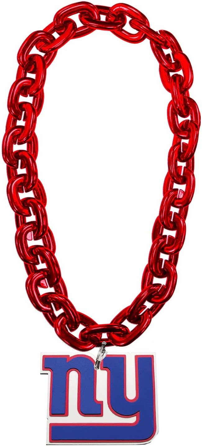 Aminco NFL New York Giants Team Fan Chain, Red
