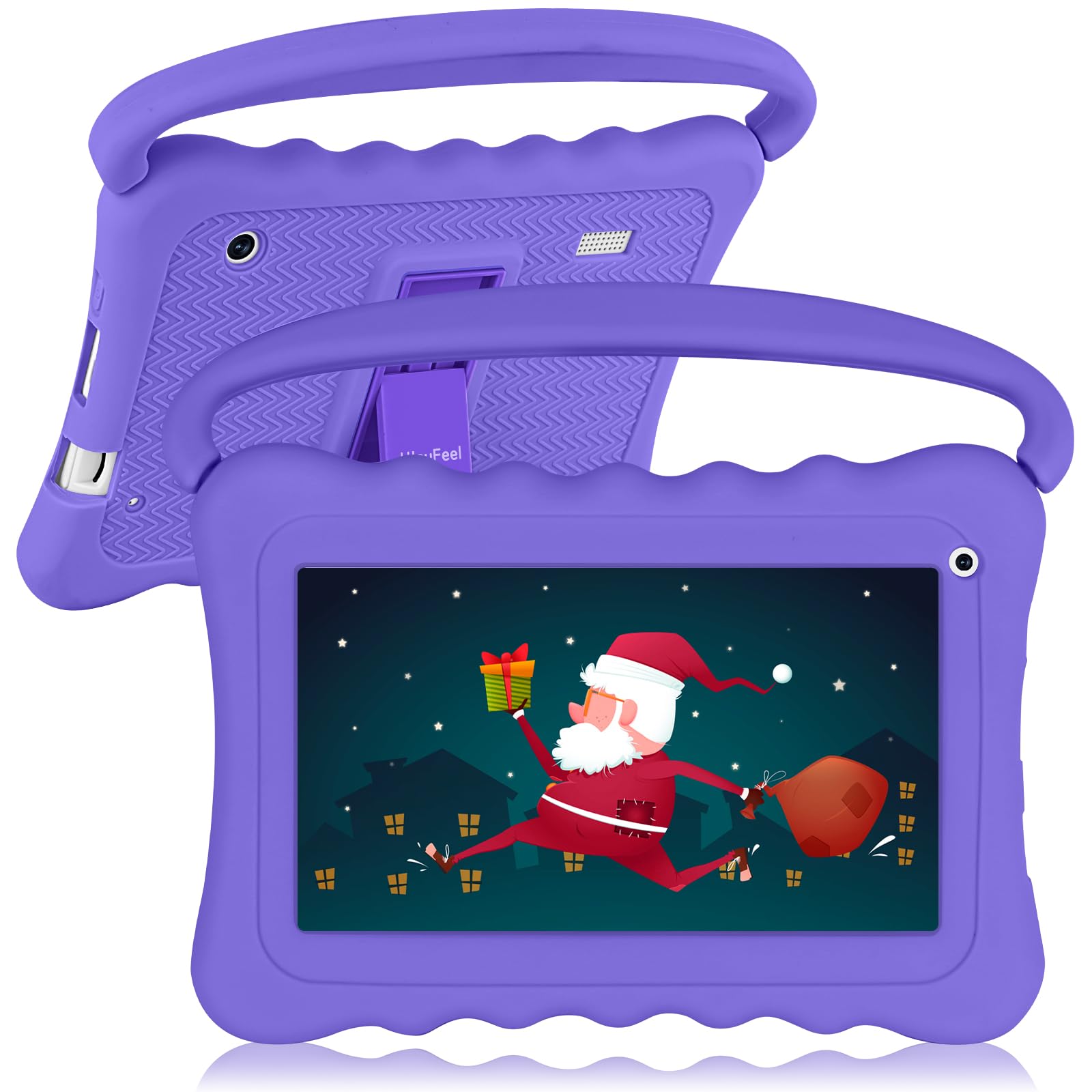 Kids Tablet 7 inch Toddler Tablet for Kids Edition Tablet with WiFi Dual Camera Children’s Tablet for Toddlers 32GB Android with Parental Controls Shockproof Case Tablet for kids ages 3-14(Purple）