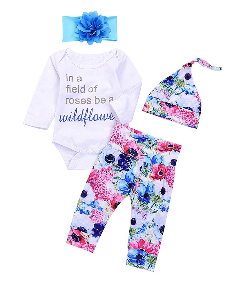 3PCs Baby Boy Girls First Valentine Letters Romper+Long Arrows Pant+Hat Kids Bodysuit Gift (White, 6-12Months)