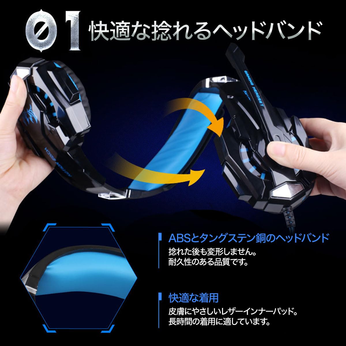 Amazon.co.jp: ゲーミングヘッドセット ヘッドセット PS4 ヘッドホン