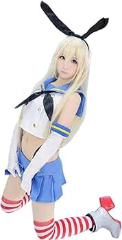 Amazon.co.jp: [AwwwCos] 島風 しまかぜ コスプレ衣装 かんたい